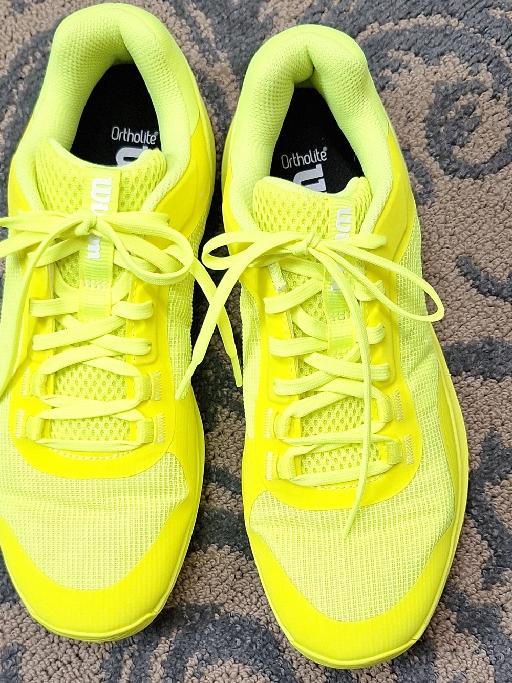 Wilson Men's Hurakn Pro V2 Padel Neon Yellow Tennis / Running Sneakers Size 8.5